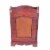 Rustic Cherry Wooden Decorative Trash Bin with Handles Perspective: bottom