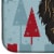 Winter Holiday Longhair Black and Tan Dachshund Dish Drying Mat Perspective: bottom