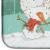 Carolines Treasures CK2067DDM White Poodle Snowman Christmas Dish Drying Mat Perspective: bottom
