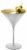 Stolzle Lausitz Olympia Cocktail Glasses - Matte White/Gold - 2 Pack Perspective: bottom