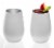 Stolzle Lausitz Olympia Tumbler - Matte White/Silver Perspective: bottom