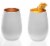 Stolzle Lausitz Olympia Tumbler - Matte White/Bronze Perspective: bottom