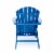 Hampton Navy Poly Outdoor Patio Adirondack Chair and Table Set Perspective: bottom