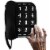Big Button Phone for Wall or Desk with Speaker and Memory (Black) Perspective: bottom