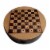 WE Games Round Wooden Travel Chess Set with Pegged Chessmen – 6 inches Perspective: bottom