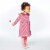 Long Sleeve Dress With Frill Striped Perspective: bottom