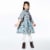 Long Sleeve Baby Corduroy Printed Dress Perspective: bottom