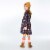 Printed Poodles Long Sleeve Dress Perspective: bottom