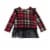 Plaid Tunic And Rib Legging Set Perspective: bottom