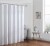 Freshee Fabric Shower Curtain - White Perspective: bottom