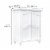 Elegant Home Fashions Wooden Bathroom Versailles Floor Storage Cabinet Space Saver, White Perspective: bottom