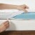 2 Gel Memory Foam Mattress Topper with Cooling Cover White Twin XL Perspective: bottom