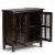 Atlin Designs 32 Transitional Solid Wood Low Cabinet in Tobacco Brown Perspective: bottom