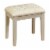Bowery Hill Vanity Set with Stool in White Perspective: bottom