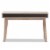Hawthorne Collection 2 Drawer Wood Study Desk in Light Brown and Gray Perspective: bottom
