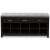 Baxton Studio 10 Cubby Upholstered Shoe Storage Bench in Gray Perspective: bottom