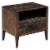 Hawthorne Collections Fall River Solid Sheesham Wood Nightstand - Brown Perspective: bottom