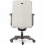 Scranton & Co Modern Executive Office Chair White Bonded Leather Perspective: bottom