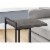Snack, Living Room, Bedroom, Metal, Laminate, Grey, Black, Perspective: bottom