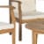 Safavieh PAT6718A 5 Piece Anaheim Coffee Set, Teak Brown & Beige Perspective: bottom