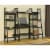 Bowery Hill 4 Shelf Ladder Bookcase in Black (Set of 2) Perspective: bottom