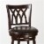 Bowery Hill 31 Swivel Bar Stool in Cherry and Brown Perspective: bottom