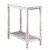 Home Square Slade Wood End Table with Tray in White (Set of 2) Perspective: bottom