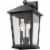 Z-Lite Beacon 2 Light 15  Clear Glass Aluminum Outdoor Wall Sconce in Black Perspective: bottom