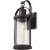 Z-Lite Roundhouse 20  Seedy Glass Aluminum Outdoor Wall Sconce in Black Perspective: bottom