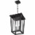 Z-Lite Seoul 2 Light Clear Glass Aluminum Outdoor Chain Mounted Pendant in Black Perspective: bottom