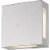 Z-Lite Quadrate 2 Light 9  Glass Aluminum Outdoor LED Wall Sconce in Silver Perspective: bottom
