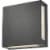 Z-Lite Quadrate 2 Light 11  Glass Aluminum Outdoor LED Wall Sconce in Black Perspective: bottom