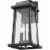 Z-Lite Millworks 2 Light Clear Glass Aluminum Outdoor Wall Sconce in Black Perspective: bottom