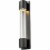 Z-Lite Striate 2 Light 24  Clear Glass Aluminum Outdoor LED Wall Sconce in Black Perspective: bottom