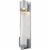 Z-Lite Striate 2 Light 24  Glass Aluminum Outdoor LED Wall Sconce in Silver Perspective: bottom
