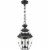 Z-Lite Westover 2 Light Clear Glass Brass Outdoor Chain Mounted Pendant in Black Perspective: bottom