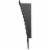 Z-Lite Landrum 12  Sand Blast Glass Aluminum Outdoor LED Wall Sconce in Black Perspective: bottom