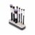 Zoe Ayla Silicone Brush Holder - Black/White Perspective: bottom