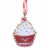 Holiday Ornament Gingerbread Cupcake Set/3 Polyresin Sprinkles Candies G79469 Perspective: bottom