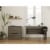 Nexera 600344 Arobas 3Drawer Storage and Filing Cabinet Bark Grey Perspective: bottom