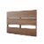 Celebri-T 5 Piece Full Size Bedroom Set White and Walnut Perspective: bottom