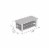 Safdie & Co. 41.25 L Coffee Table 3 Shelves in Dark Grey Perspective: bottom