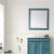 Vinnova Florence 36 Bathroom Vanity Framed Wall Mirror in Royal Green Perspective: bottom