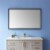 Vinnova Como 48 LED Lit Accent Bathroom Vanity Wall Mirror in Silver Perspective: bottom
