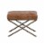 Sunpan Wisconsin 23.5  Mid-Century Faux Leather Bench in Tobacco Tan Perspective: bottom