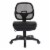 Scranton & Co Contemporary Fabric Ergonomic Task Office Chair in Black Perspective: bottom