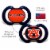 MasterPieces NCAA Auburn Tigers Infant Pacifiers Perspective: bottom