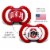 MasterPieces NCAA Ohio State® Buckeyes Baby Fanatic™ Pacifiers Perspective: bottom
