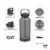 Zak! Designs Ebony PET Liberty Manual Straw Bottle Perspective: bottom