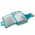 Insulated Rectangle Thermal Casserole Dish Carrier, Teal and Grey, 16 x 10 x 4 inches Perspective: bottom